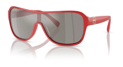 Ralph Lauren THE DILLION RL8214U Sunglasses Red / Silver Mirror