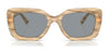 Ralph Lauren THE NIKKI RL8217U Sunglasses | Size 55 / Black / Gradient Purple (2N 38.7%) №500179