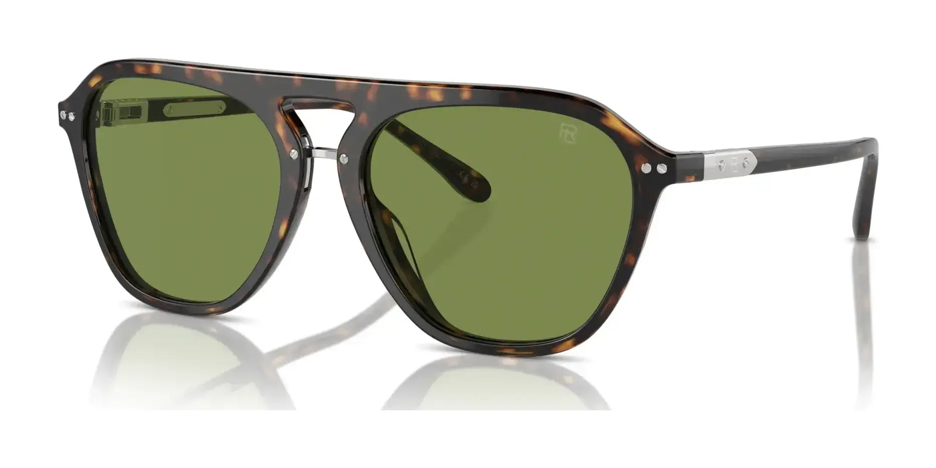 Ralph Lauren THE HUGH RL8219U Sunglasses Dark Havana / Green