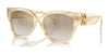 Ralph Lauren THE OVERSZED RICKY RL8221 Sunglasses | Size 55 / Oystershell Cream / Brown Gradient Mirror Gold (2N 32.8%) №61766E