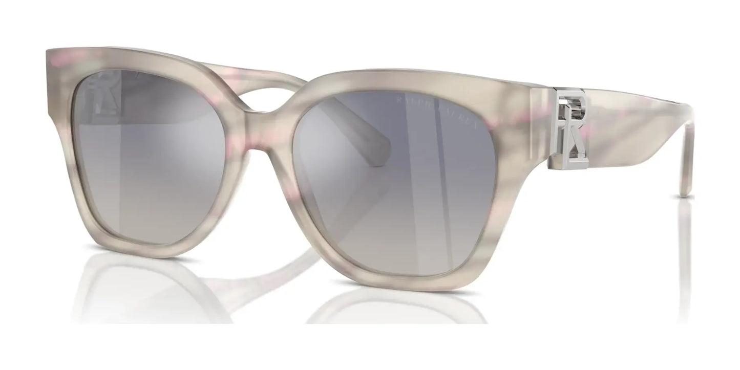 Ralph Lauren THE OVERSZED RICKY RL8221 Sunglasses Oystershell Lilac / Grey / Blue Gradient