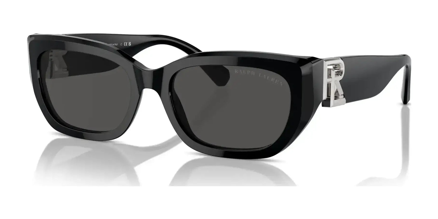 Ralph Lauren THE BRIDGET RL8222 Sunglasses Black / Dark Grey