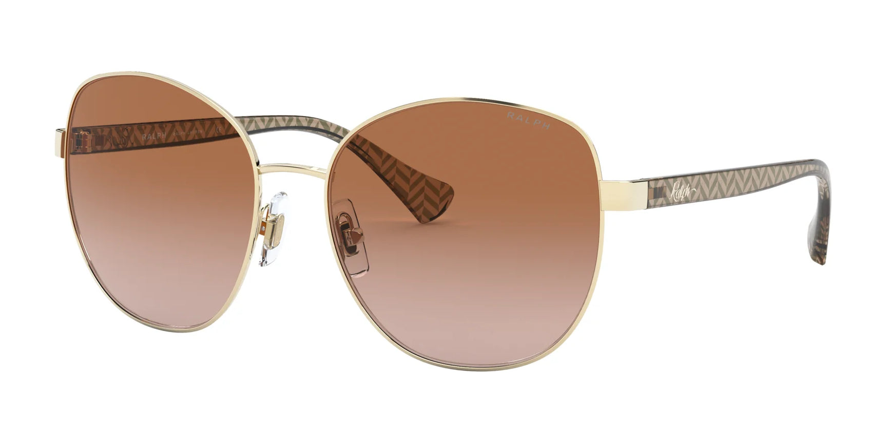 Ralph RA4131 Sunglasses Shiny Pale Gold / Gradient Brown