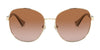 Ralph RA4131 Sunglasses | Size 57 / Shiny Pale Gold №911613 / Gradient Brown (2N 25.5%)