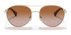 Ralph RA4135 Sunglasses | Size 55 / Shiny Pale Gold №911613 / Gradient Brown (2N 25.5%)