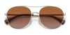 Ralph RA4135 Sunglasses | Size 55 / Shiny Pale Gold №911613 / Gradient Brown (2N 25.5%)