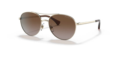 Ralph RA4135 Sunglasses Shiny Pale Gold / Brown Gradient