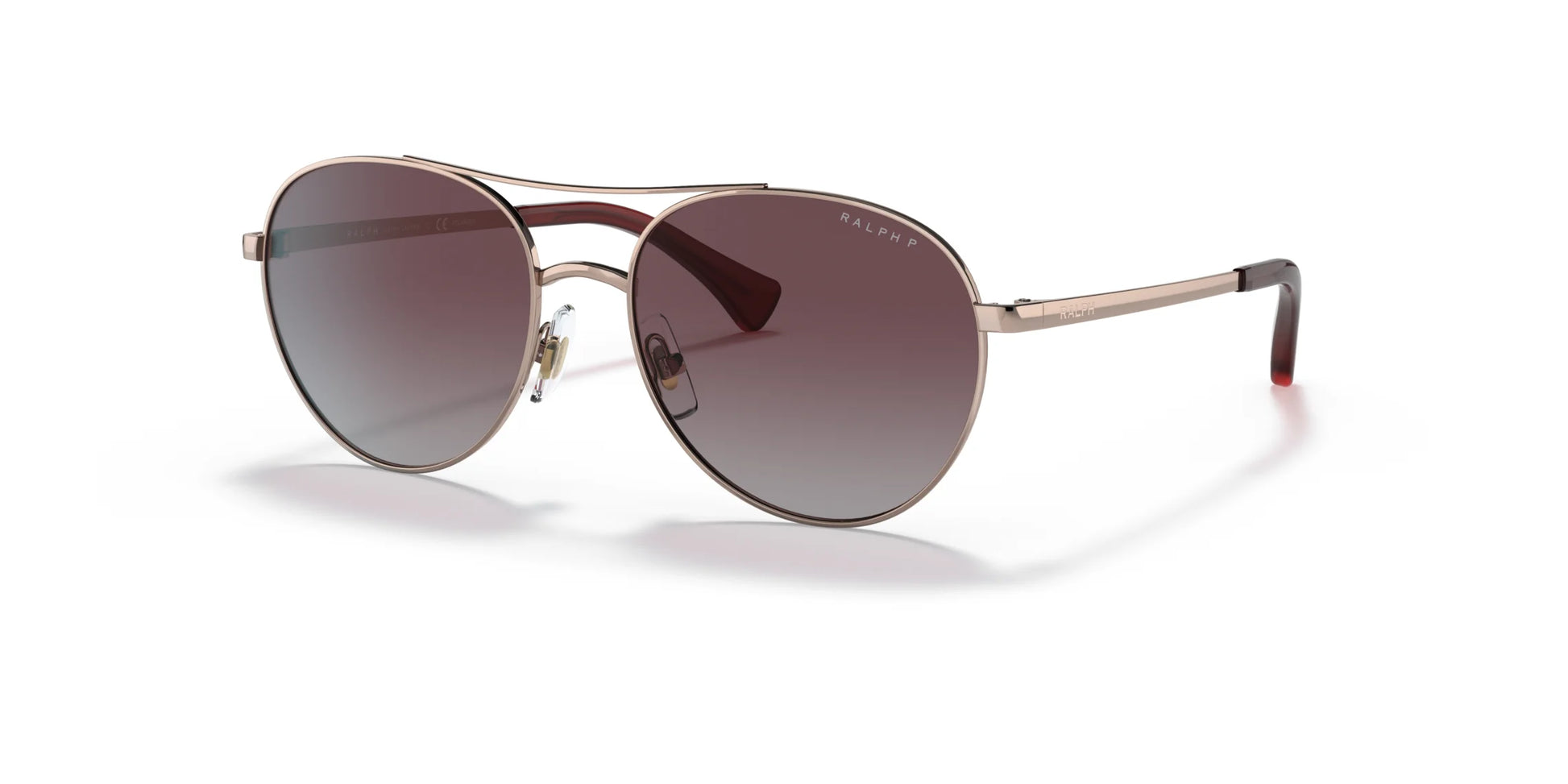 Ralph RA4135 Sunglasses Shiny Rose Gold / Gradient Violet Polar