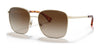Ralph RA4136 Sunglasses | Size 57 / Shiny Pale Gold №911613 / Gradient Brown (3N 16%)