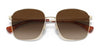 Ralph RA4136 Sunglasses | Size 57 / Shiny Pale Gold №911613 / Gradient Brown (3N 16%)