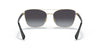 Ralph RA4137 Sunglasses / Shiny Black №94438G / Gradient Grey (3N 15.2%) / Size 56