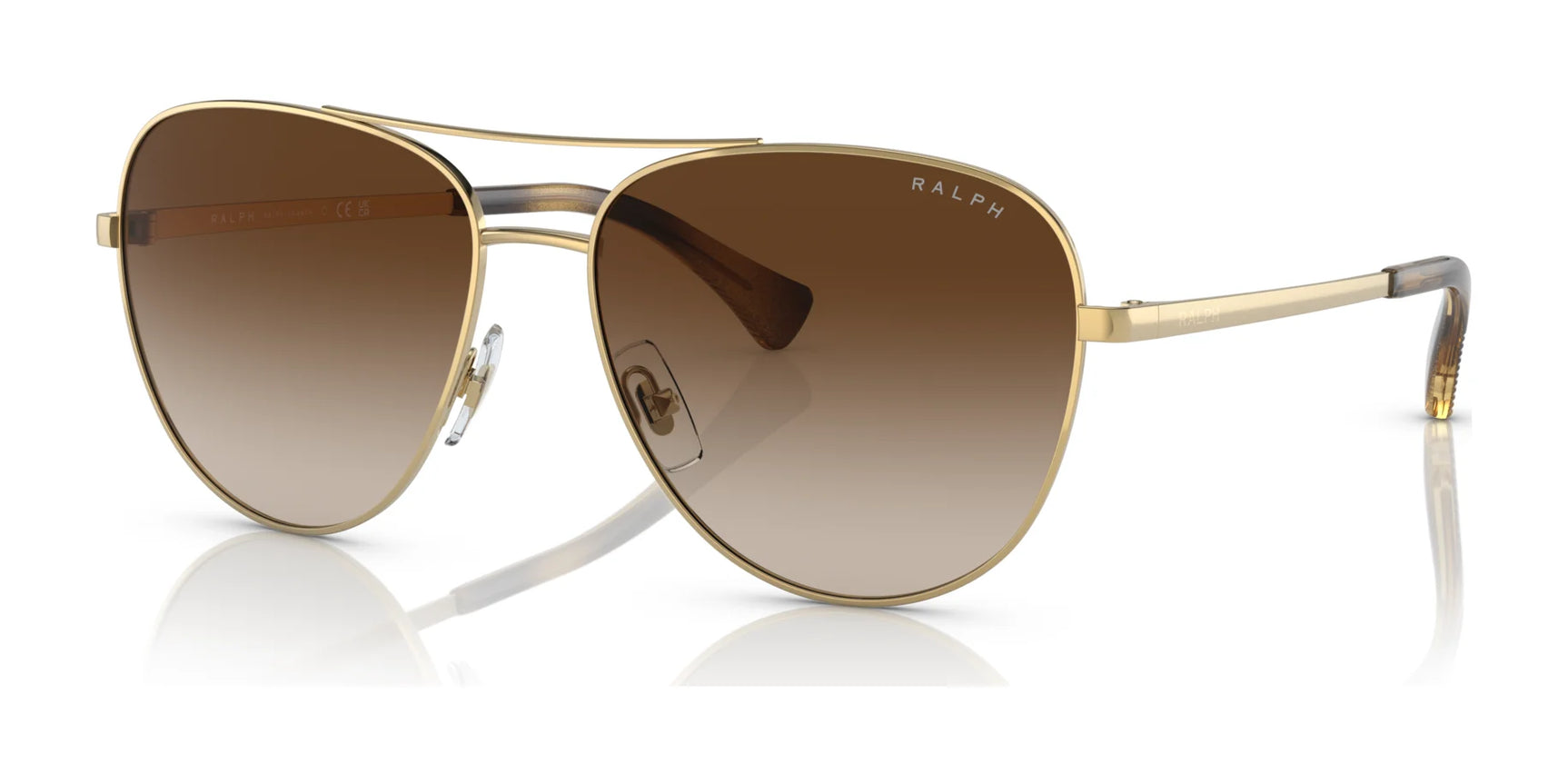 Ralph RA4139 Sunglasses Shiny Gold / Gradient Brown