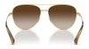 Ralph RA4139 Sunglasses | Size 57 / Shiny Gold №900413 / Gradient Brown (3N 16%)