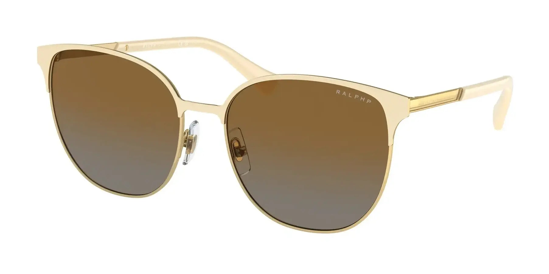 Ralph RA4140 Sunglasses Semi Shiny Cream / Brown Gradient Polarized