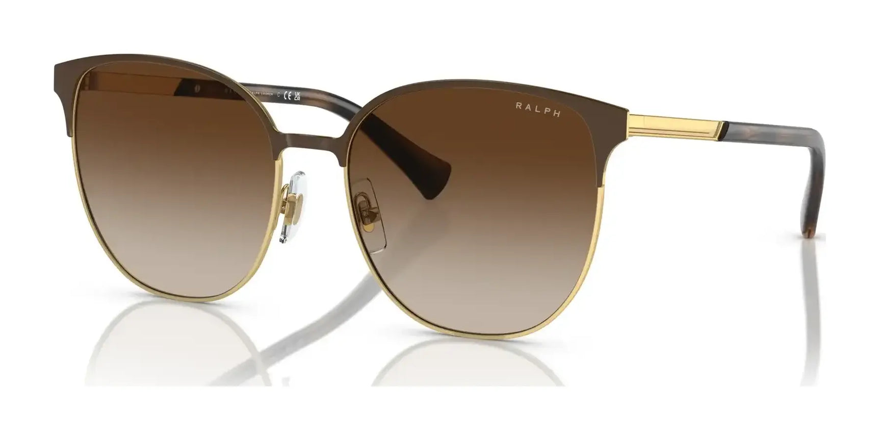 Ralph RA4140 Sunglasses Shiny Gold / Gradient Brown