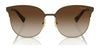 Ralph RA4140 Sunglasses | Size 57 / Shiny Gold №941113 / Gradient Brown (3N 16%)