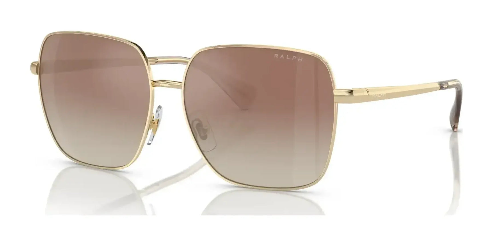 Ralph RA4142 Sunglasses Shiny Pale Gold / Brown Mirror Gradient