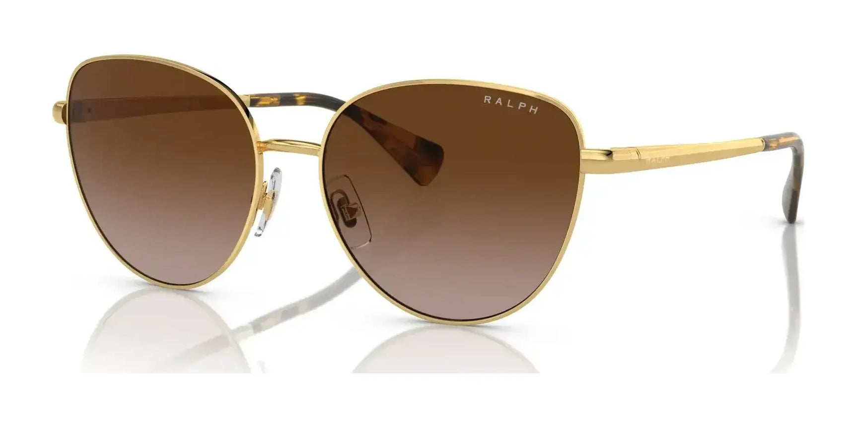 Ralph RA4144 Sunglasses Shiny Gold / Gradient Brown