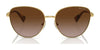 Ralph RA4144 Sunglasses | Size 58 / Shiny Pale Gold / Gradient Brown Mirror Silver (2N 26.8%) №9116B8