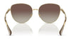Ralph RA4144 Sunglasses | Size 58 / Shiny Pale Gold / Gradient Brown Mirror Silver (2N 26.8%) №9116B8