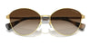 Ralph RA4145 Sunglasses | Size 57 / Shiny Gold / Gradient Brown (3N 16%) №900413