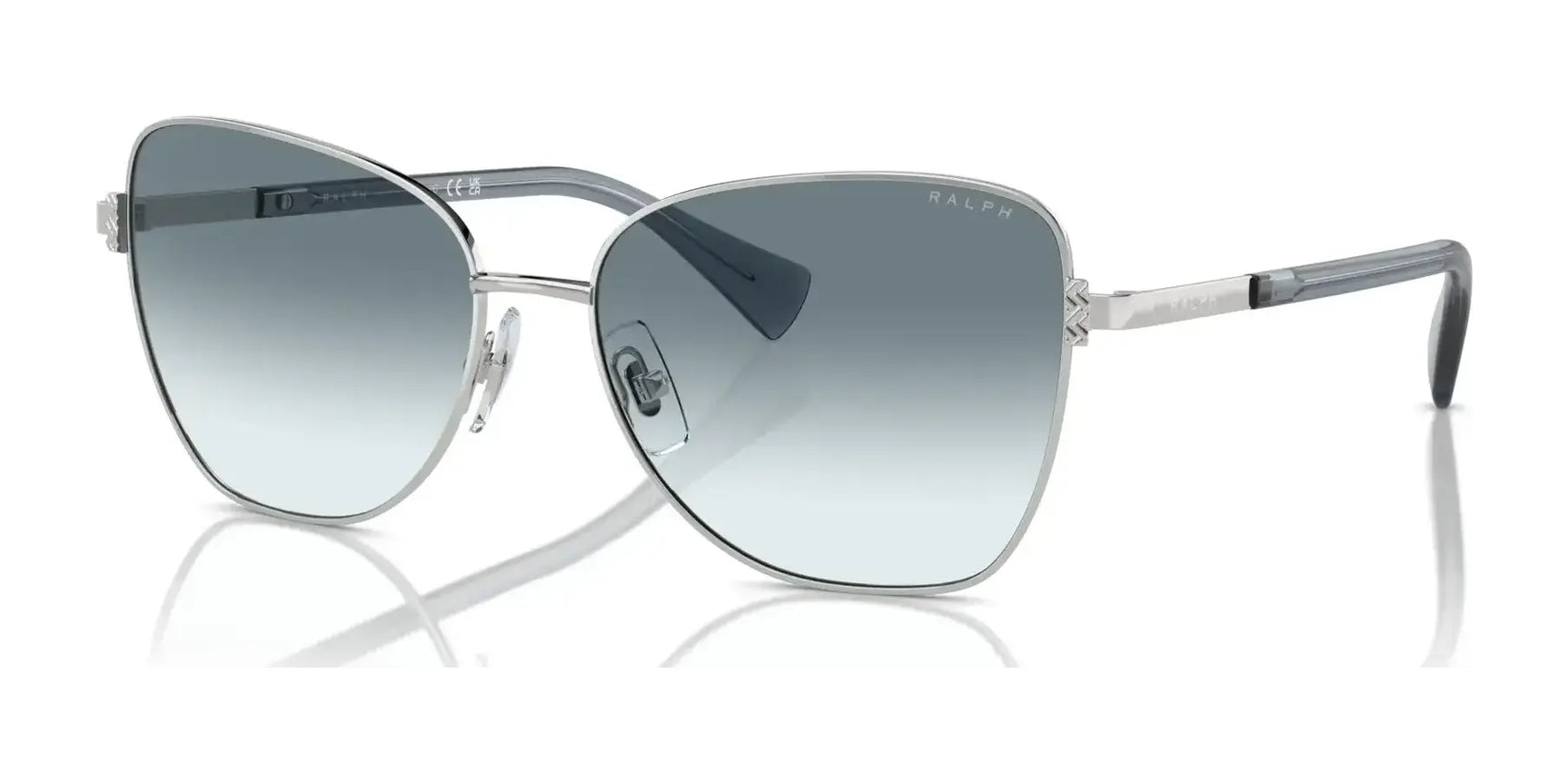 Ralph RA4146 Sunglasses Shiny Silver / Gradient Blue