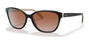 Ralph RA5128 Sunglasses | Size 55 / Shiny Black On Nude №109013 / Gradient Brown (2N 26.5%)