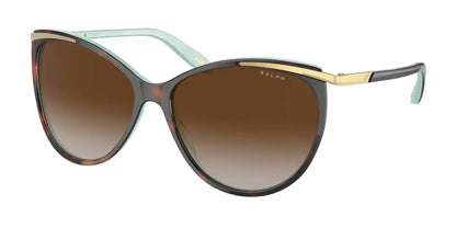 Ralph RA5150 Sunglasses Havana On Acquamarine / Gradient Brown