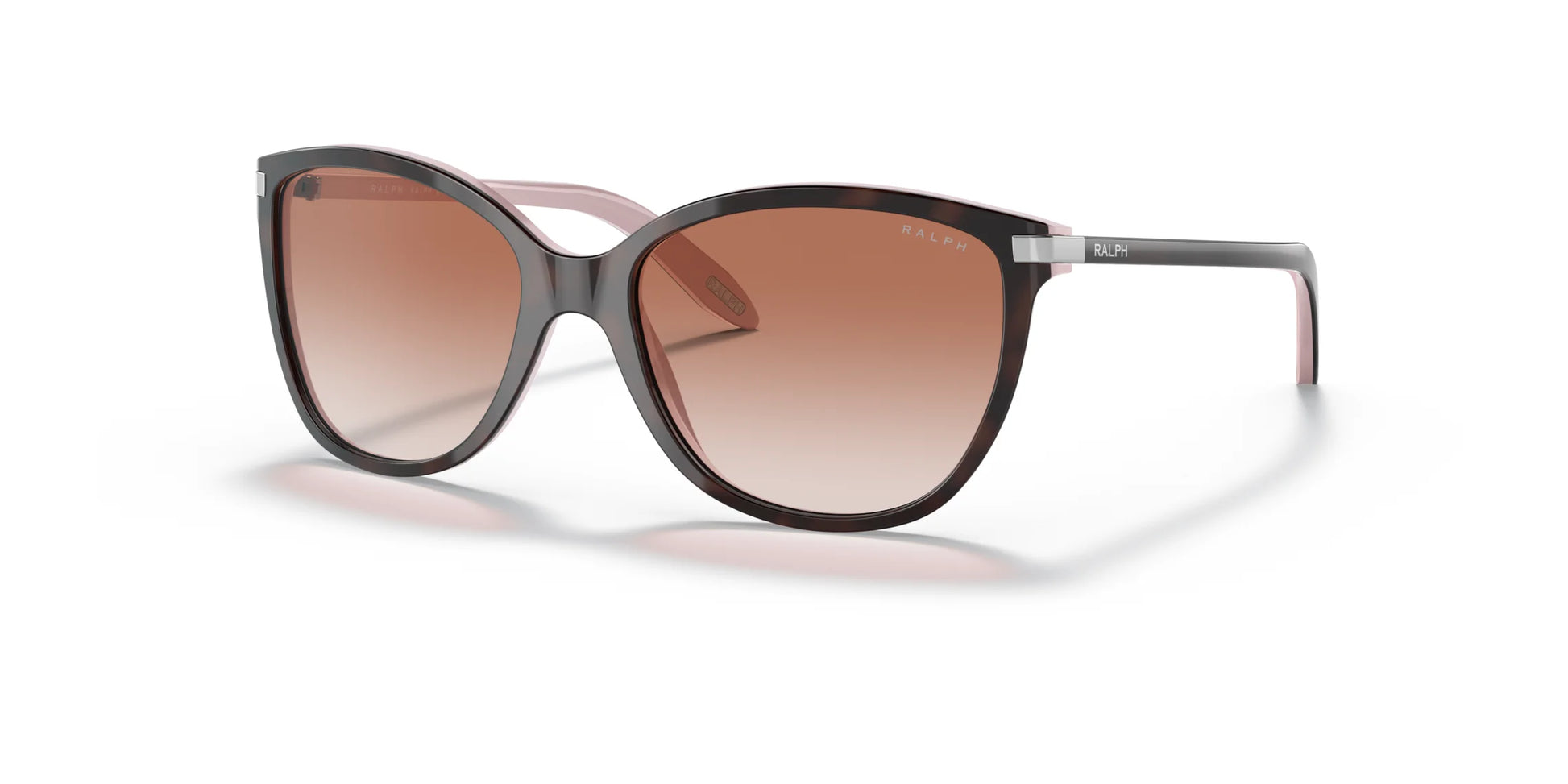Ralph RA5160 Sunglasses Shiny Havana On Pink / Rose Gradient