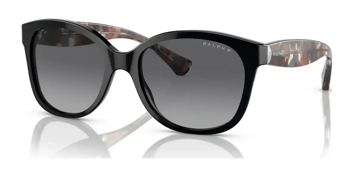 Ralph RA5191 Sunglasses | Size 55 / Shiny Black / Gradient Grey (Polarized) (3P 13%) №5001T3