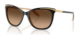Ralph RA5203 Sunglasses Black / Gradient Brown