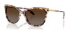 Ralph RA5203 Sunglasses | Size 54 / Shiny Pink Tortoise & Gold / Gradient Brown (Polarized) (3P 13.1%) №1463T5