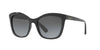 Ralph RA5252 Sunglasses / Shiny Black №5001T3 / Polar Gradient Light Grey (3P 13%) / Size 55