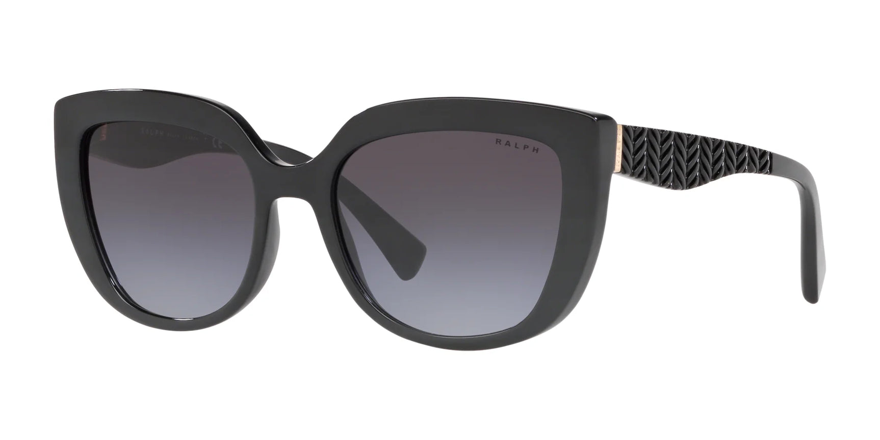 Ralph RA5254 Sunglasses Shiny Black / Grey Gradient