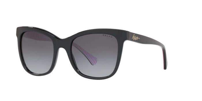 Ralph RA5256 Sunglasses / Shiny Black №50018G / Gradient Grey (3N 13%) / Size 53