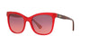 Ralph RA5256 Sunglasses / Shiny Transparent Red №5785Z0 / Pink Gradient Violet (2N 21.5%) / Size 53