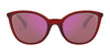 Ralph RA5262 Sunglasses | Size 54 / Shiny Transparent Bordeaux №5800D0 / Dark Violet Mirror Red (2N 21%)