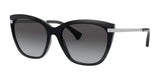 Ralph RA5267 Sunglasses Black Glitter / Grey Gradient