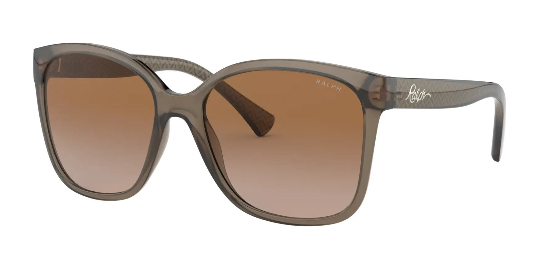 Ralph RA5268 Sunglasses Shiny Transparent Brown / Light Brown Gradient Dark Brown