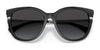 Ralph RA5276 Sunglasses | Size 56 / Black With Matte Black Details №50018G / Gradient Grey (3N 15.2%)