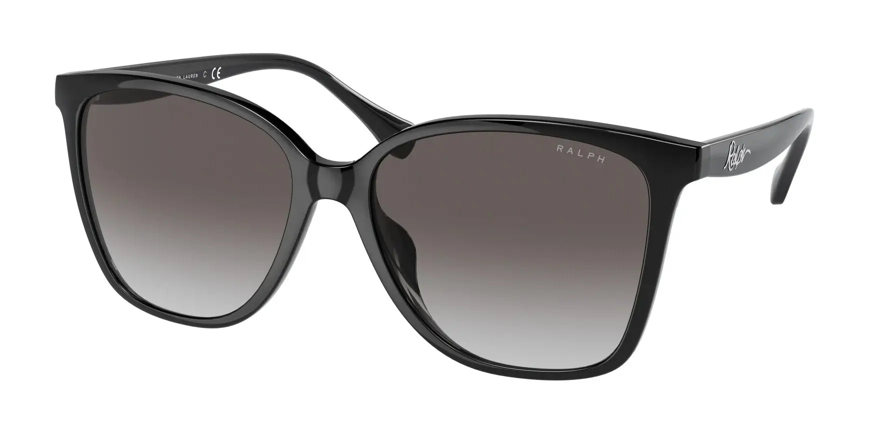 Ralph RA5281U Sunglasses Shiny Black / Gradient Grey
