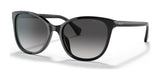 Ralph RA5282U Sunglasses Shiny Black / Gradient Grey