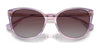 Ralph RA5282U Sunglasses | Size 55 / Shiny Striped Purple №603662 / New Color  №603662 (3P 16.5%)
