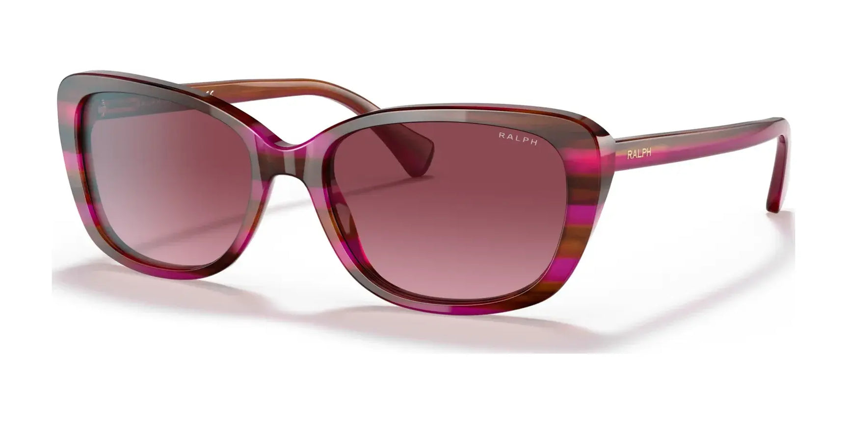 Ralph RA5283 Sunglasses Striped Brown Purple / Gradient Violet