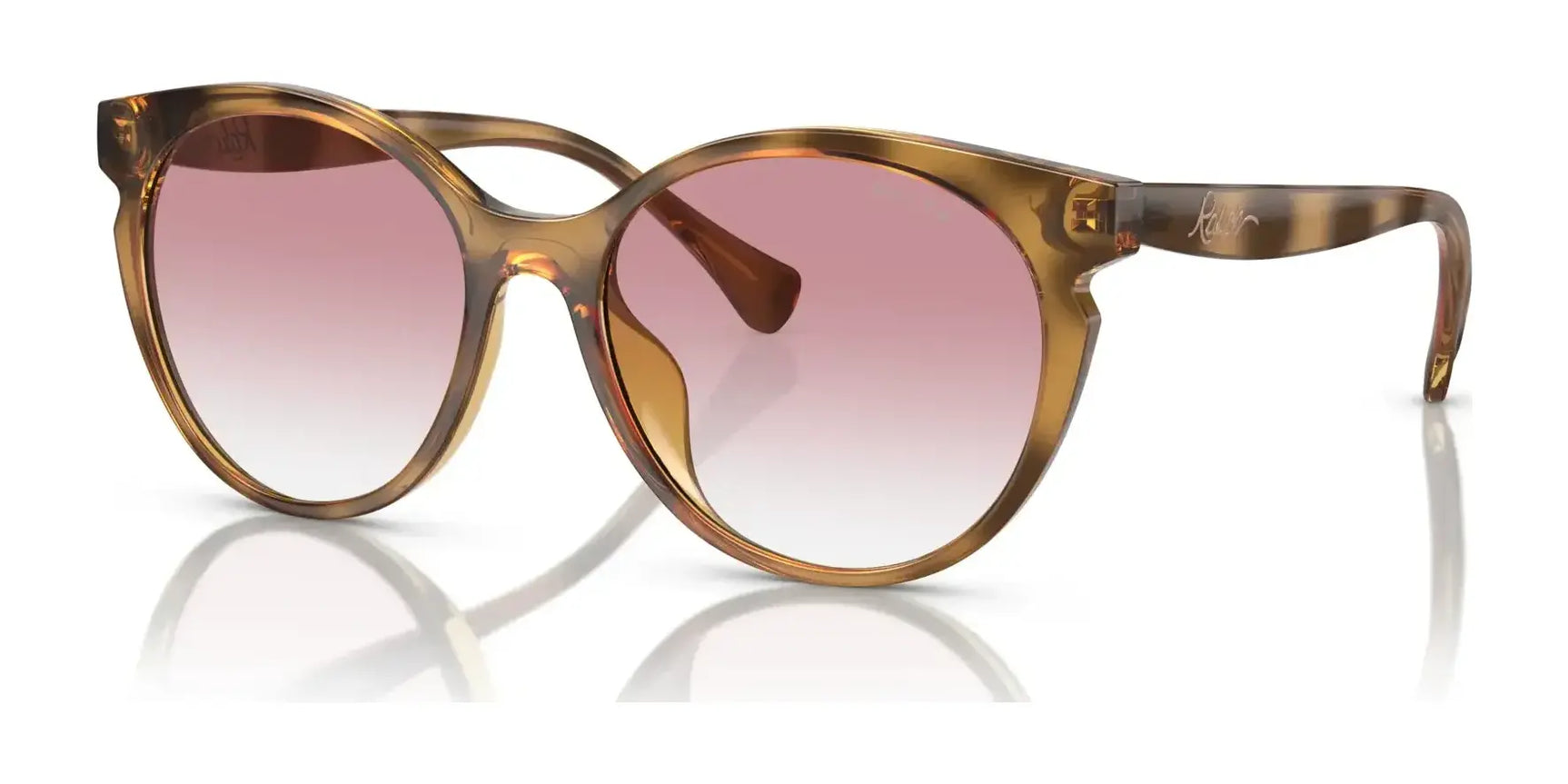 Ralph RA5285U Sunglasses Shiny Dark Havana / Pink Gradient