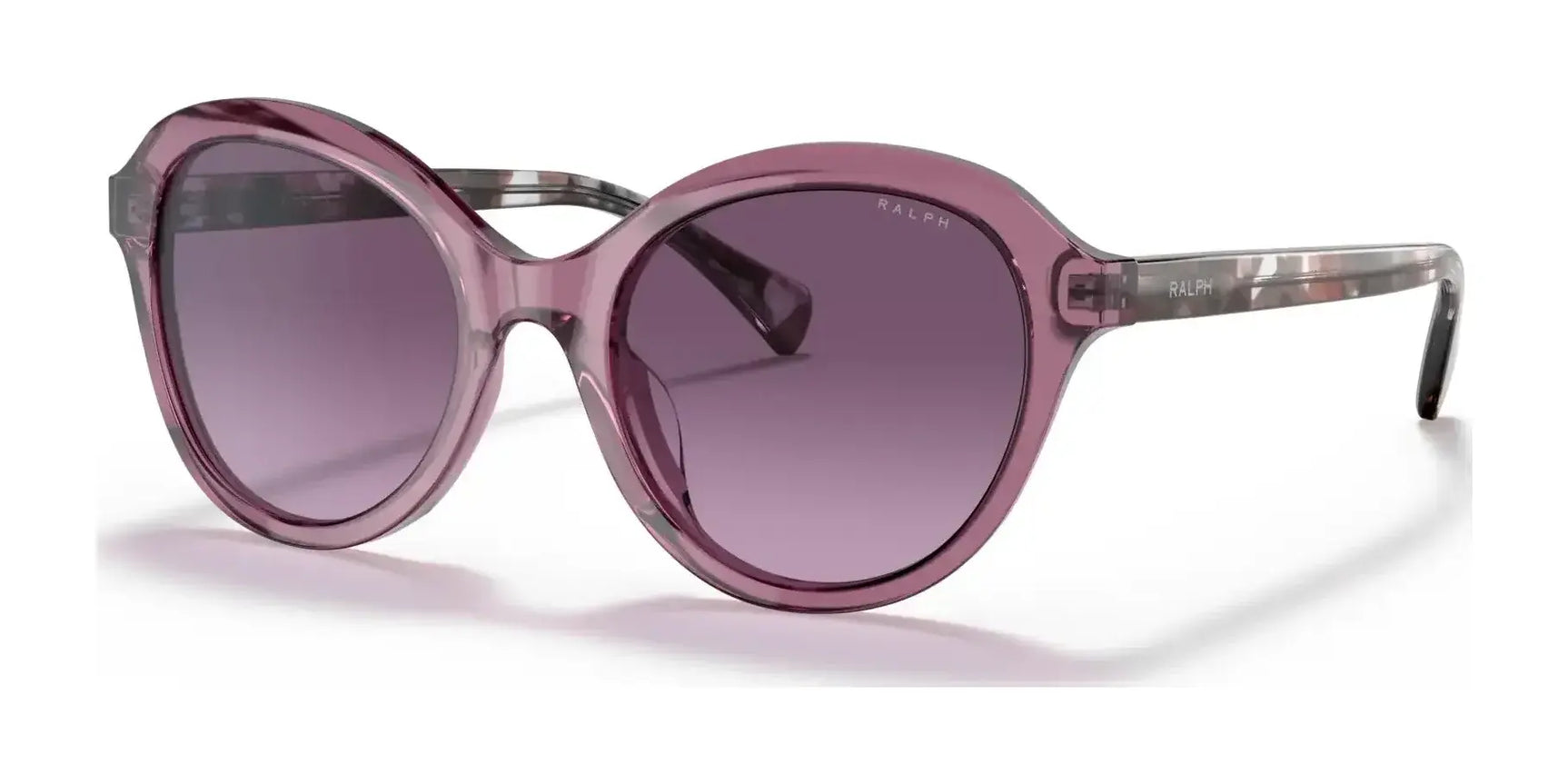 Ralph RA5286U Sunglasses Shiny Transparent Violet / Gradient Violet