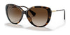 Ralph RA5288U Sunglasses | Size 57 / Shiny Dark Havana №500313 / Gradient Brown (3N 16%)