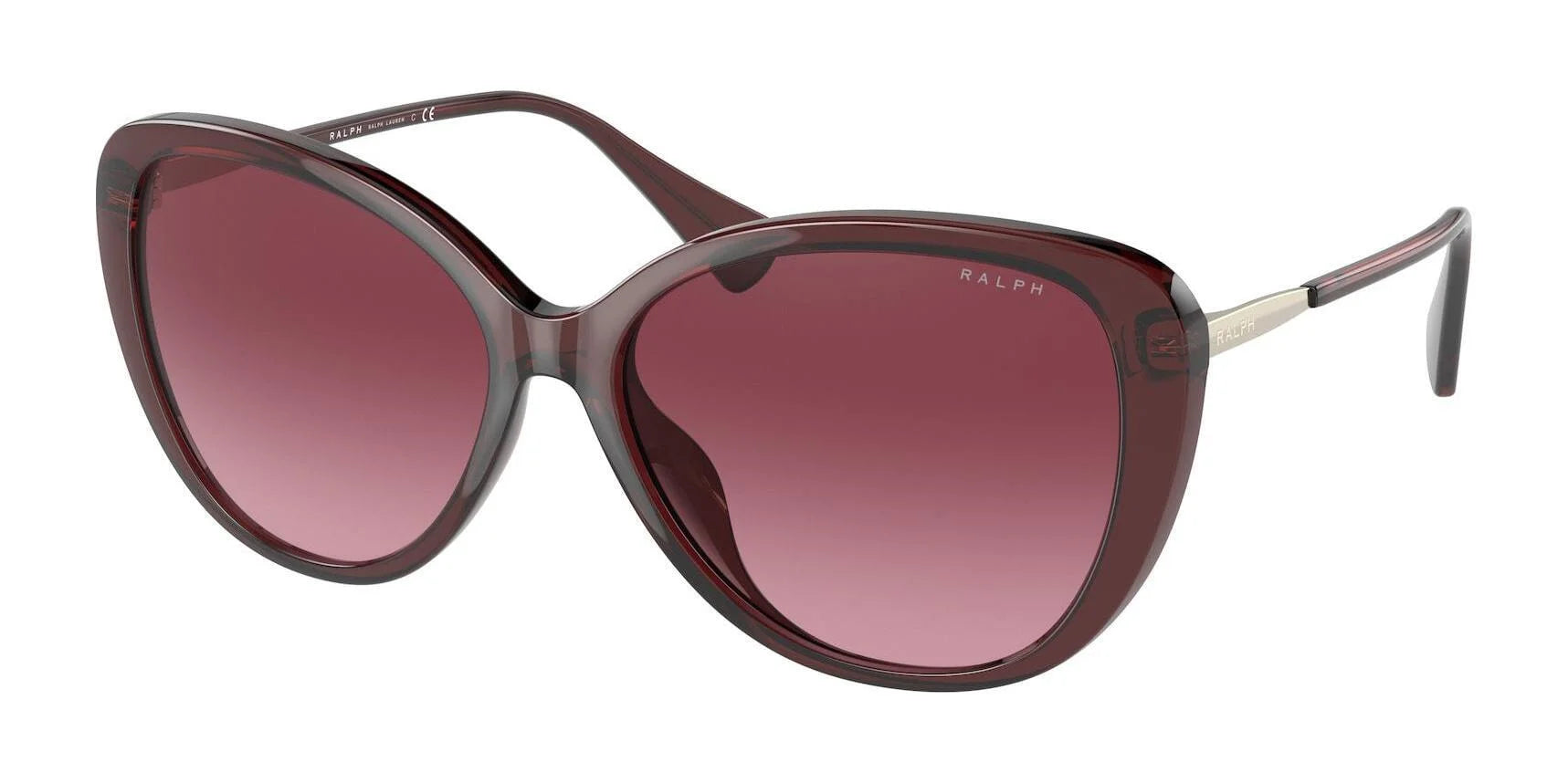 Ralph RA5288U Sunglasses Shiny Opal Burgundy / Gradient Violet