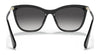 Ralph RA5289 Sunglasses | Size 55 / Shiny Black №50018G / Gradient Grey (3N 13.2%)