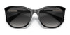 Ralph RA5289 Sunglasses | Size 55 / Shiny Black №50018G / Gradient Grey (3N 13.2%)